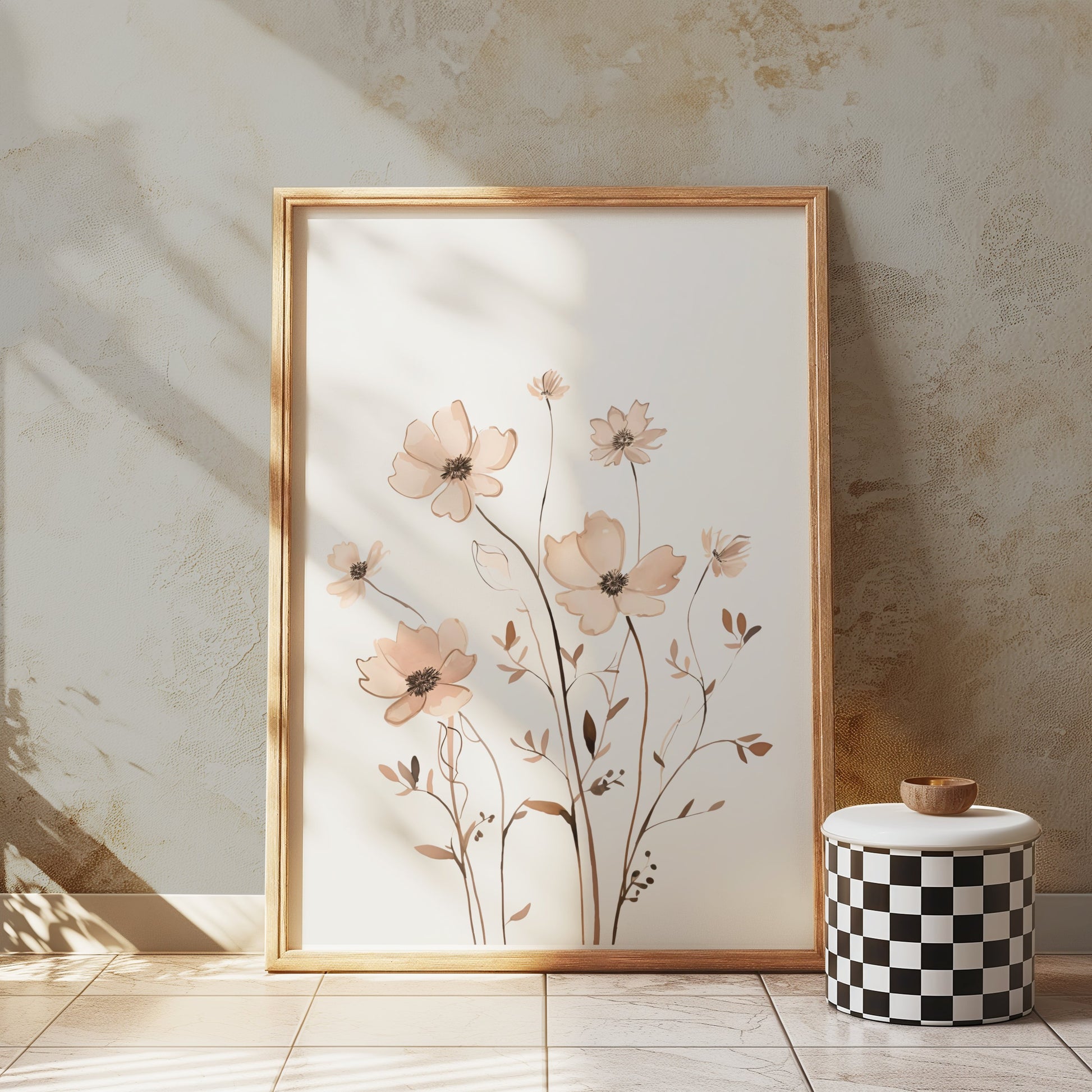 Premium Poster of Elegant Floral Artwork Contemporary Home Decor Posters