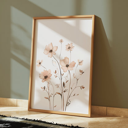 Premium Poster of Elegant Floral Artwork Contemporary Home Decor Posters