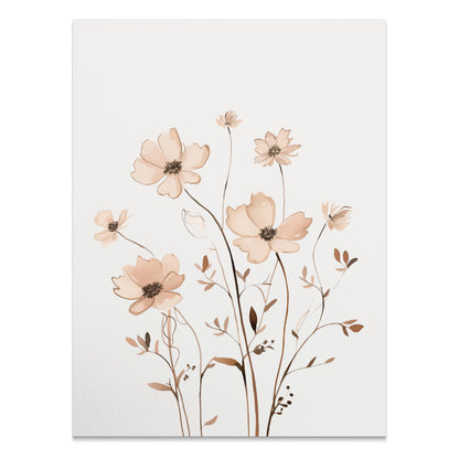 Premium Poster of Elegant Floral Artwork Contemporary Home Decor Posters