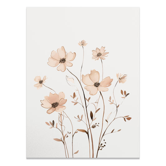 Premium Poster of Elegant Floral Artwork Contemporary Home Decor Posters