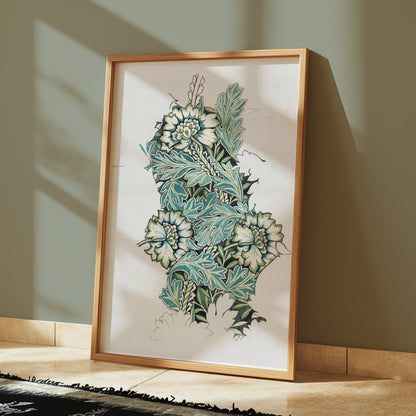 Premium Poster of Elegant Floral Botanical Art Design Posters