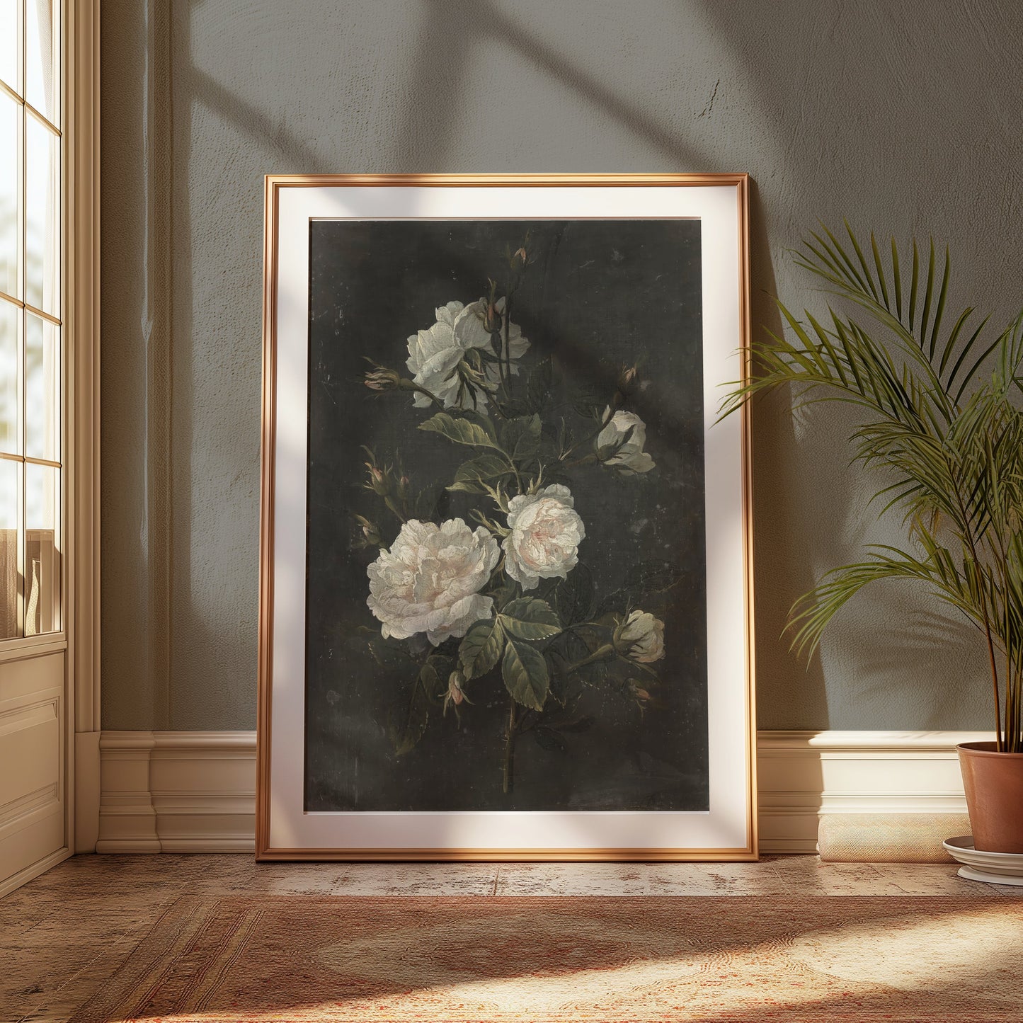 Premium Poster of Elegant Floral Botanical Art Print for Home Wall Posters