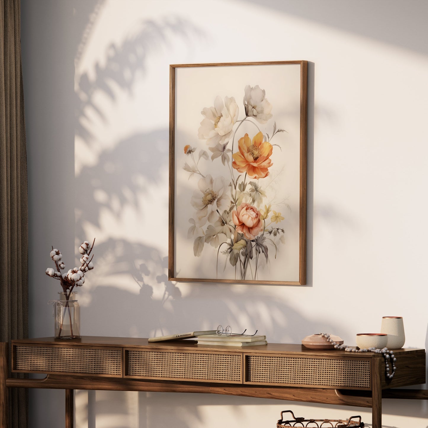 Premium Poster of Elegant Floral Bouquet Illustration Art Print Posters