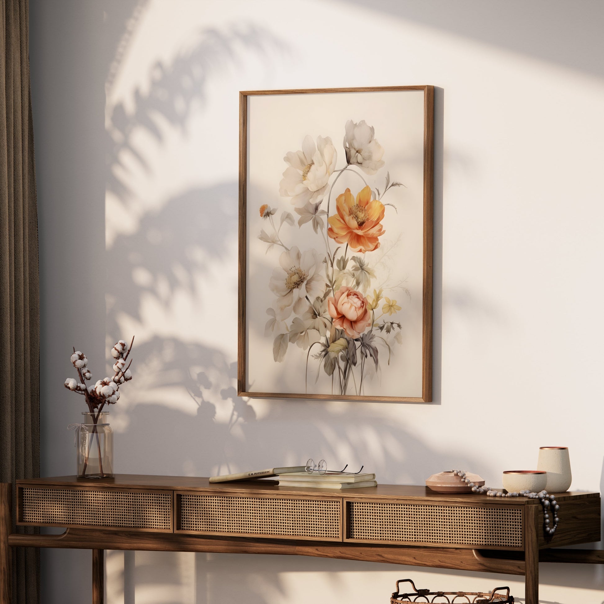 Premium Poster of Elegant Floral Bouquet Illustration Art Print Posters