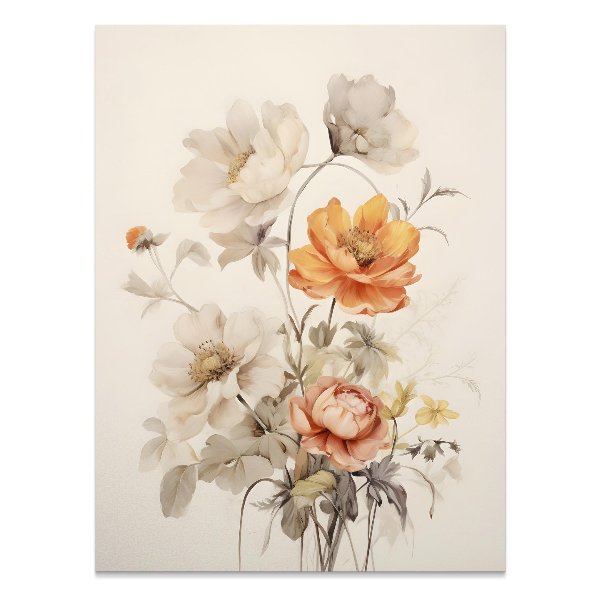 Premium Poster of Elegant Floral Bouquet Illustration Art Print Posters