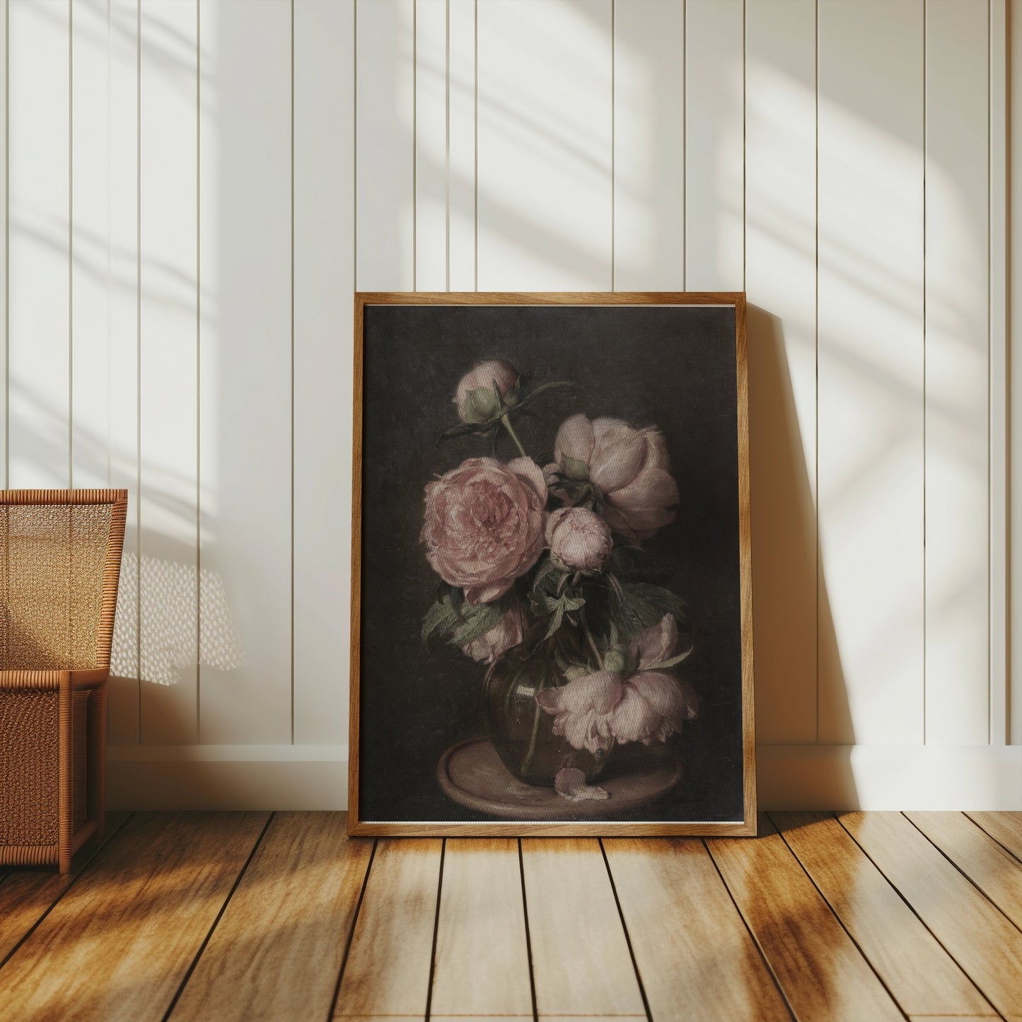 Premium Poster of Elegant Floral Bouquet in Glass Vase Posters