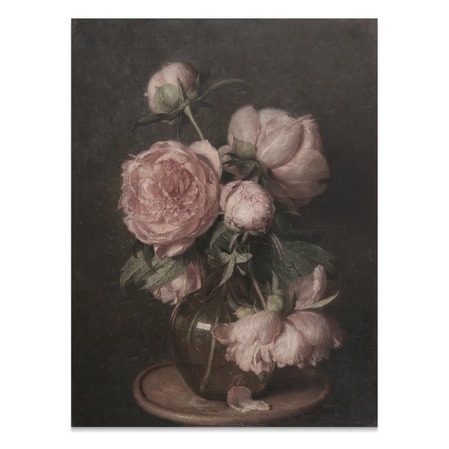 Premium Poster of Elegant Floral Bouquet in Glass Vase Posters