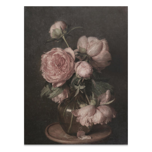 Premium Poster of Elegant Floral Bouquet in Glass Vase Posters