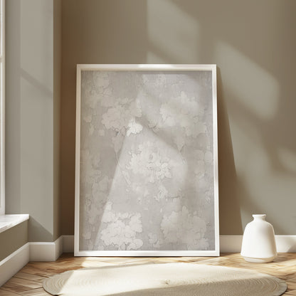 Premium Poster of Elegant Floral Design Art in Monotone Colors Posters
