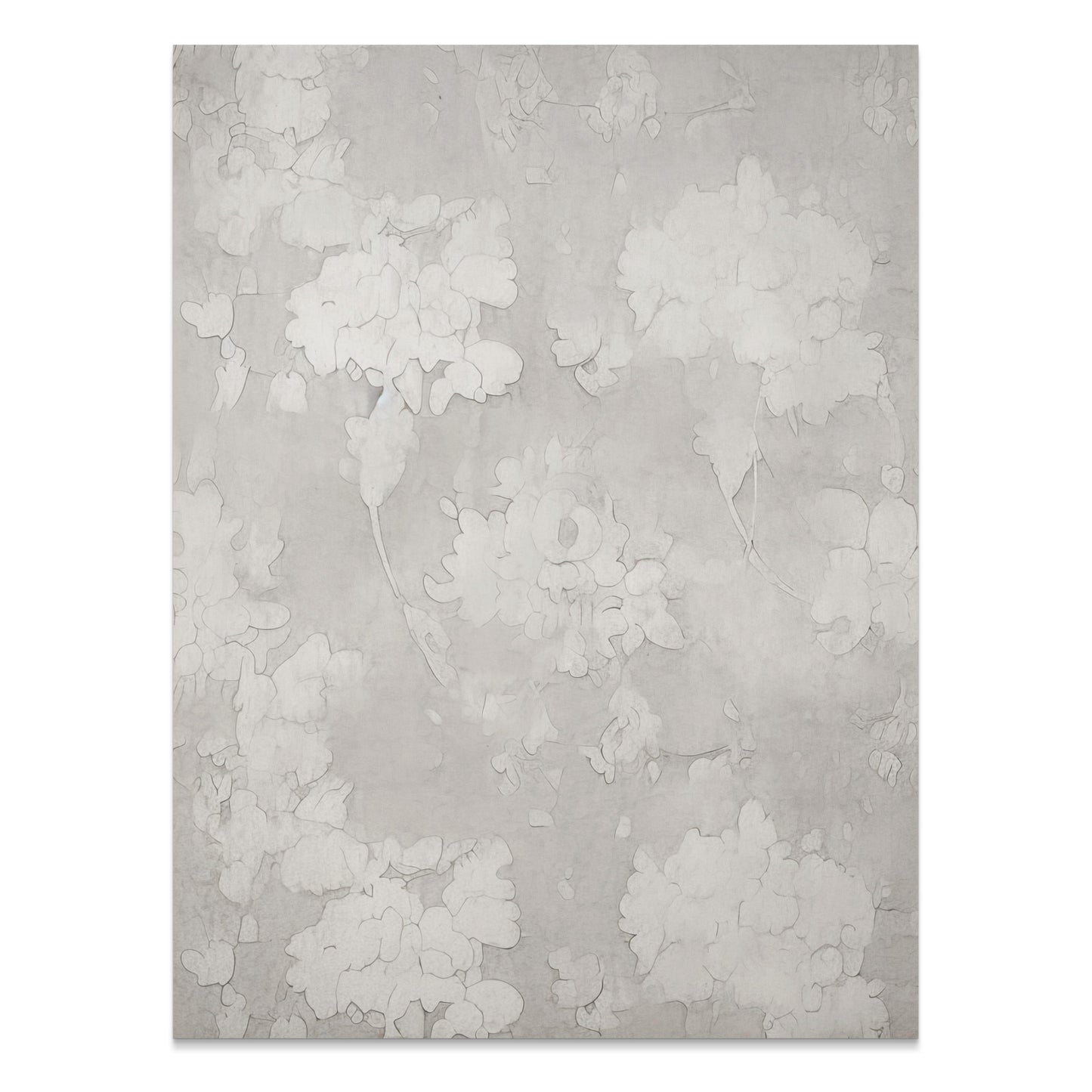 Premium Poster of Elegant Floral Design Art in Monotone Colors Posters