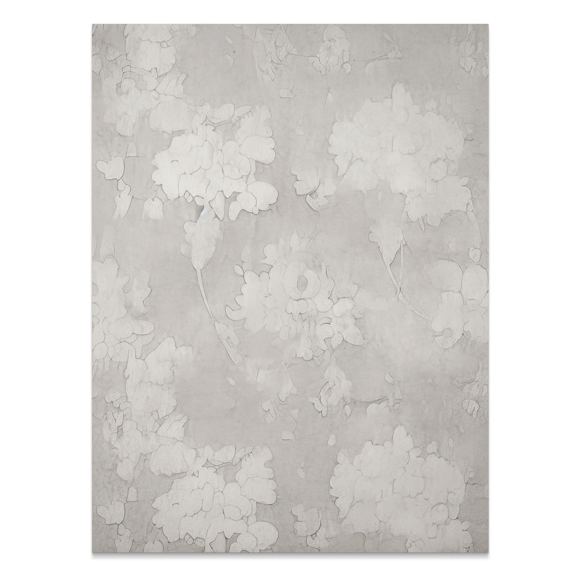 Premium Poster of Elegant Floral Design Art in Monotone Colors Posters