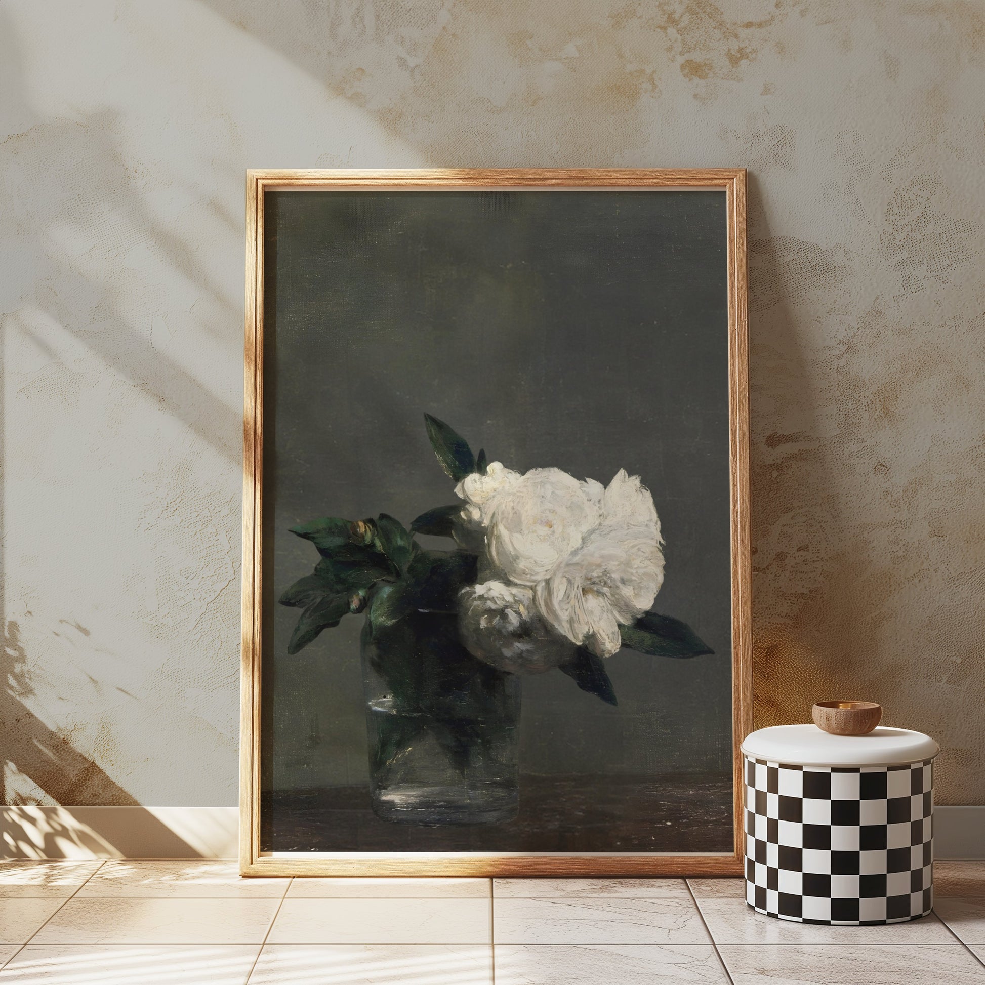 Premium Poster of Elegant Floral Painting Detailed Flower Blossoms Posters