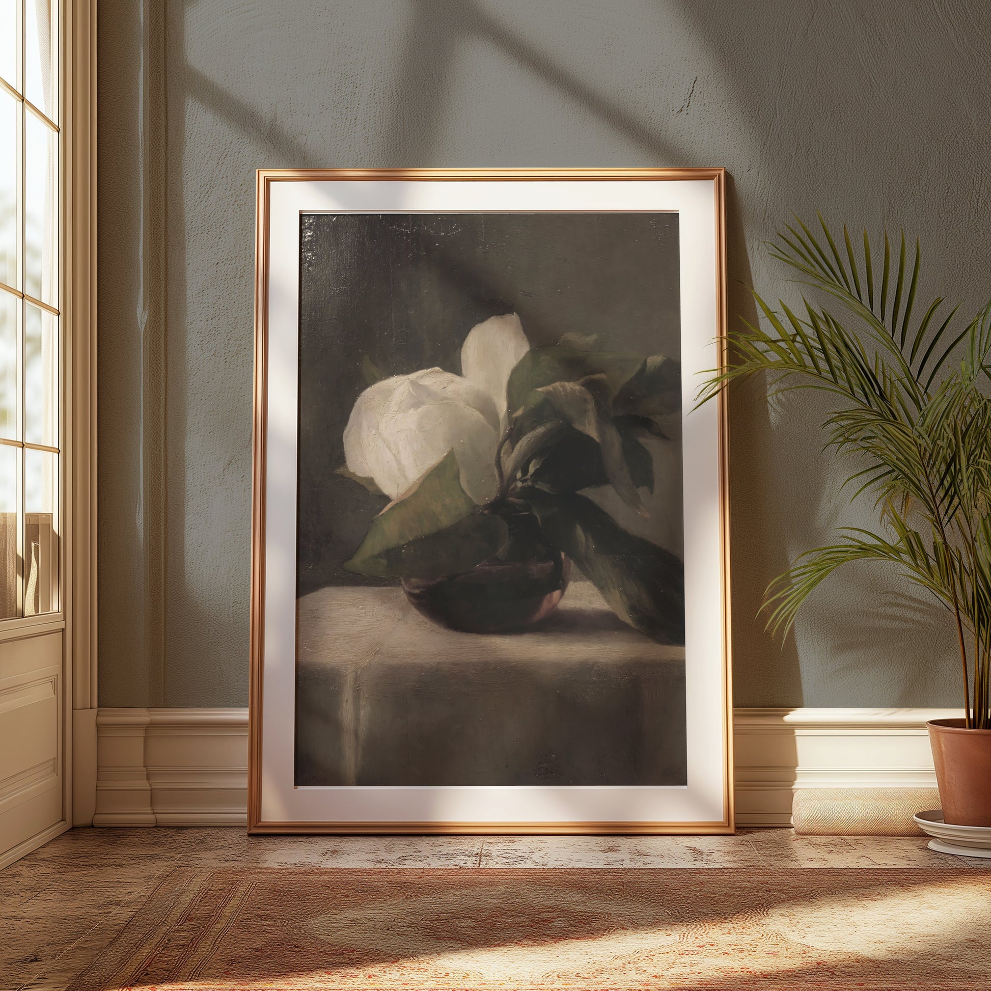 Premium Poster of Elegant Floral Still Life Painting Art Print Posters