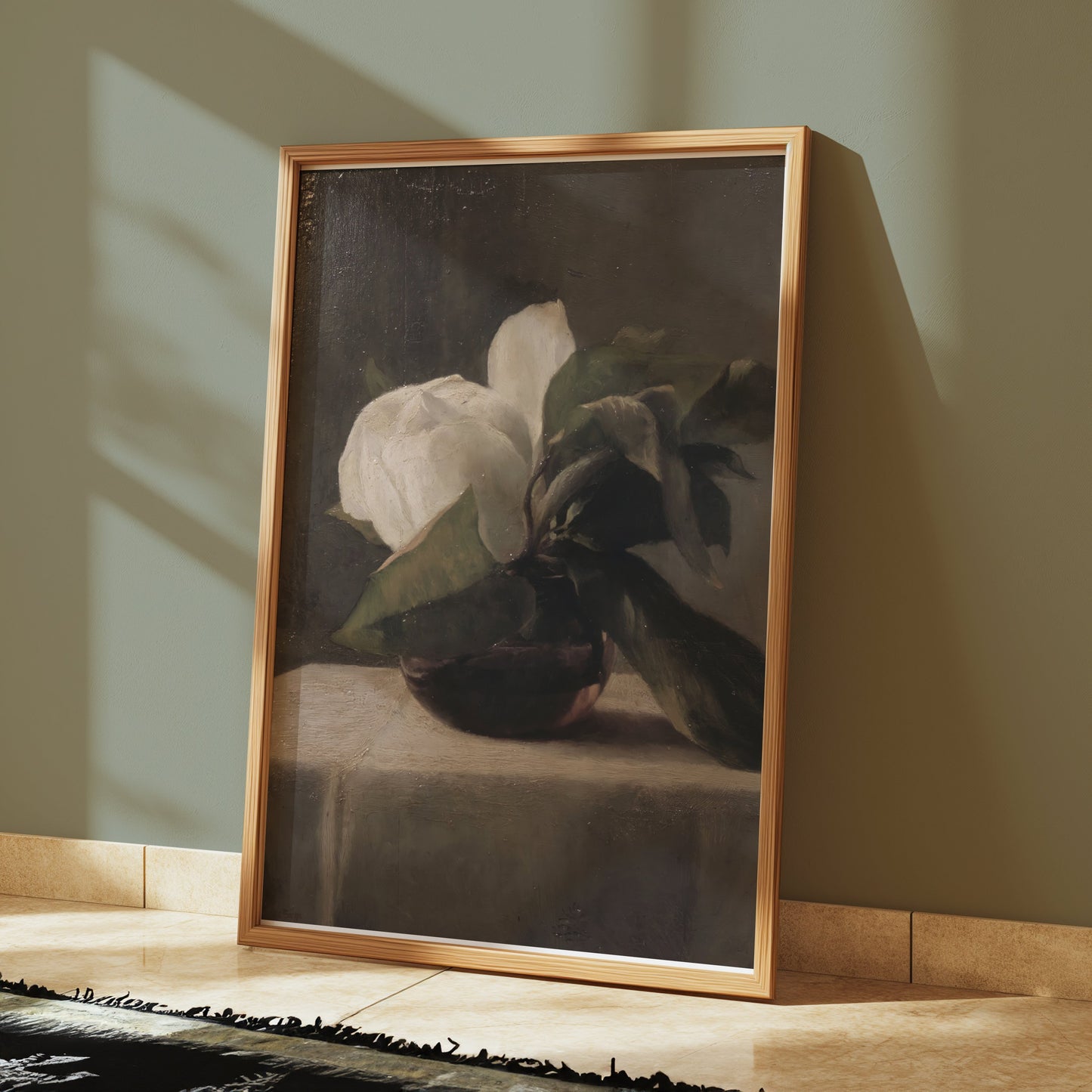 Premium Poster of Elegant Floral Still Life Painting Art Print Posters