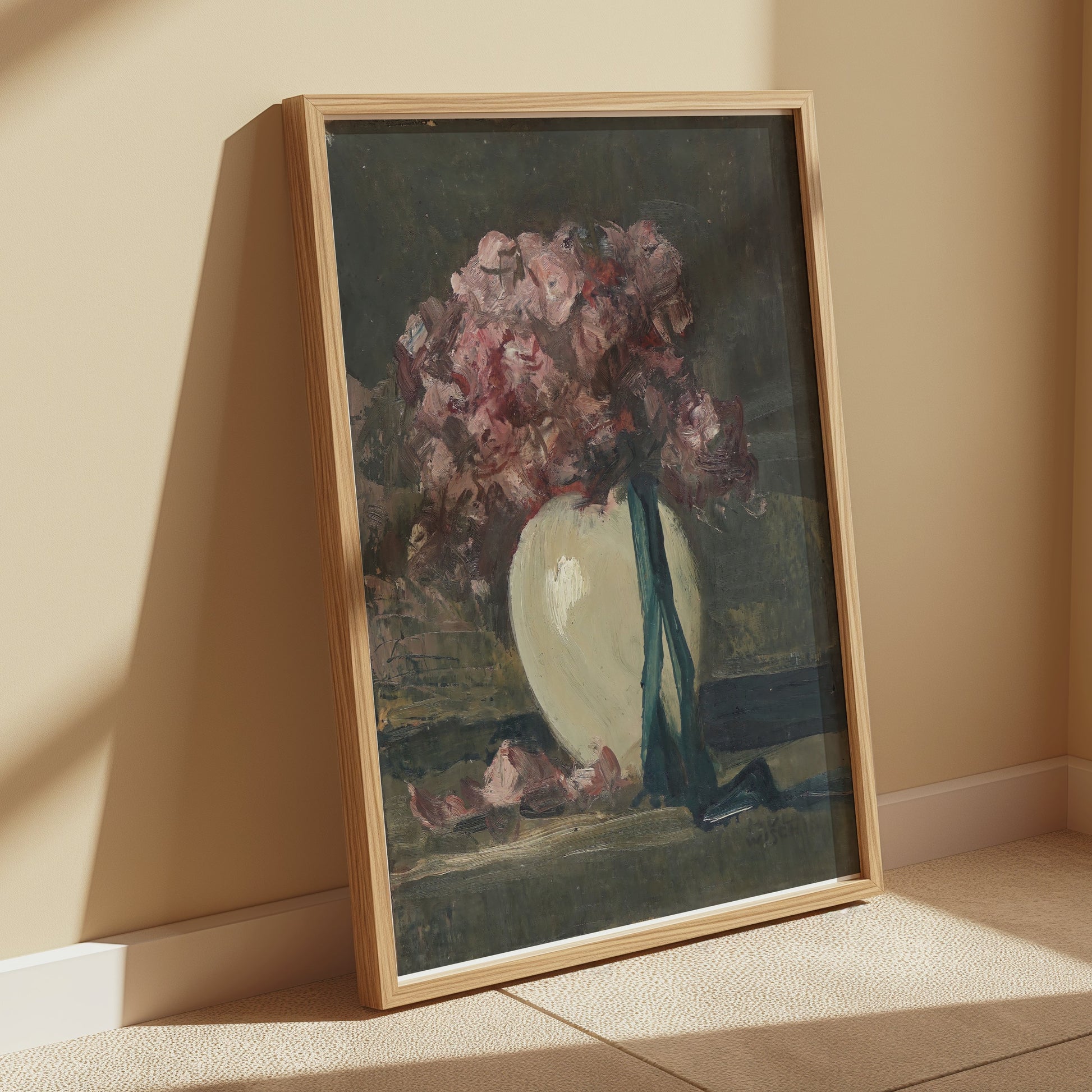 Premium Poster of Elegant Floral Still Life in Vase Wall Art Posters