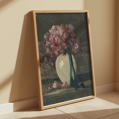Premium Poster of Elegant Floral Still Life in Vase Wall Art Posters