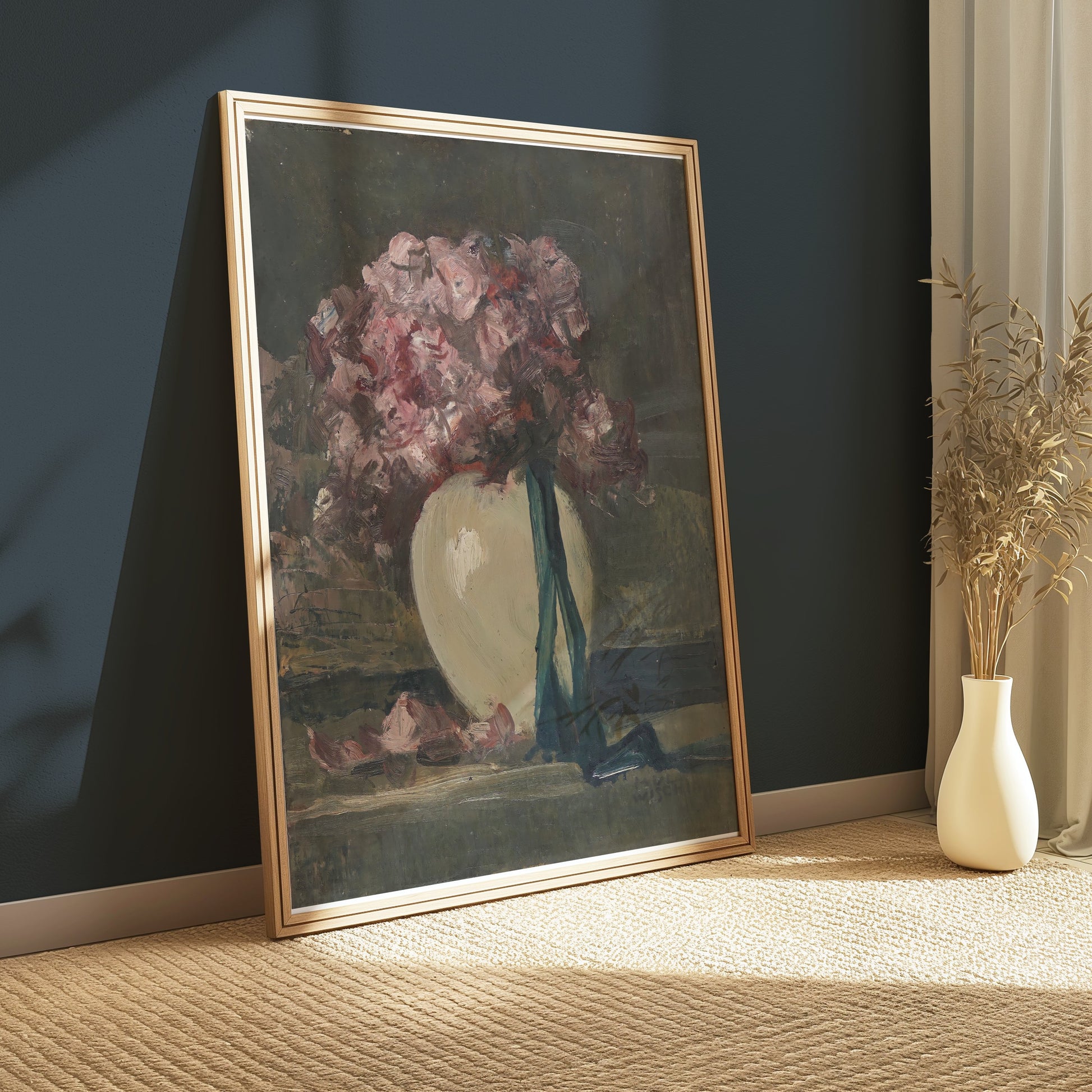 Premium Poster of Elegant Floral Still Life in Vase Wall Art Posters