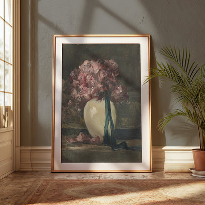 Premium Poster of Elegant Floral Still Life in Vase Wall Art Posters