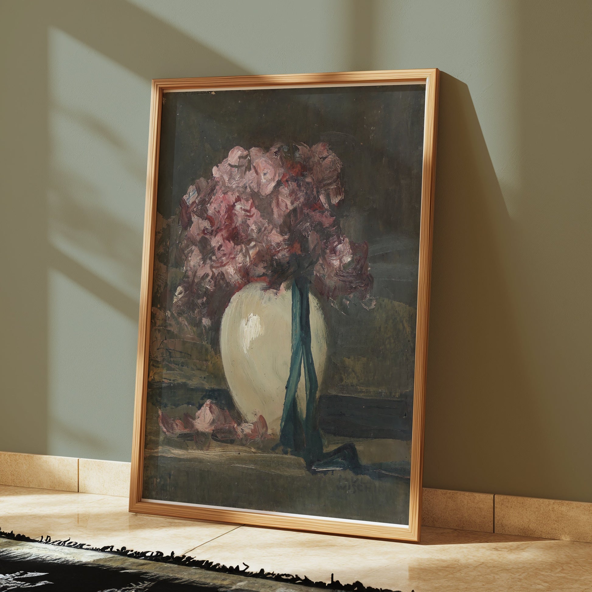 Premium Poster of Elegant Floral Still Life in Vase Wall Art Posters