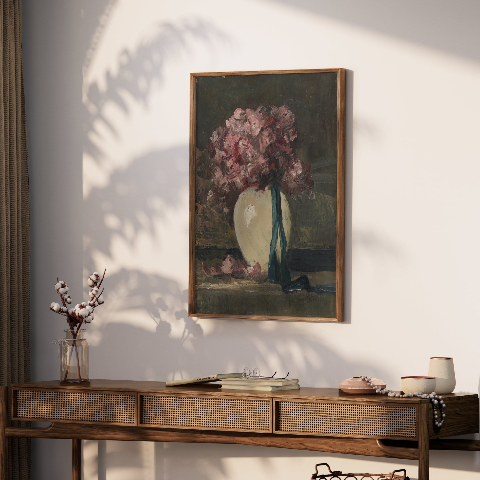 Premium Poster of Elegant Floral Still Life in Vase Wall Art Posters