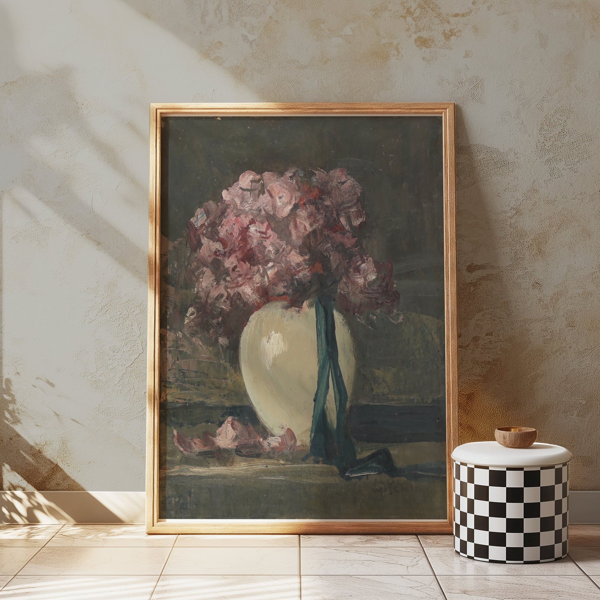 Premium Poster of Elegant Floral Still Life in Vase Wall Art Posters