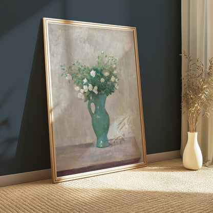 Premium Poster of Elegant Floral Vase Artwork for Home Decor Posters