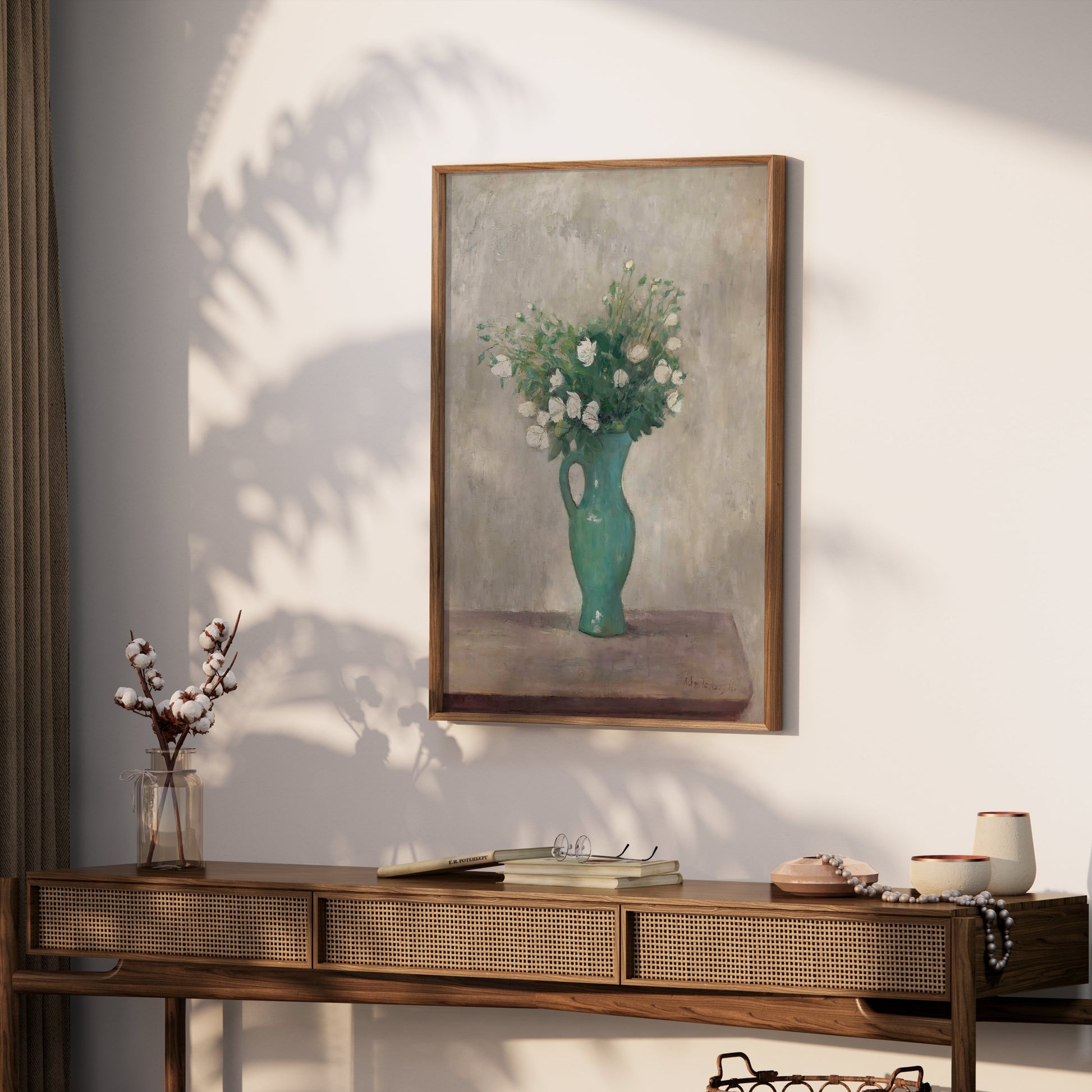 Premium Poster of Elegant Floral Vase Artwork for Home Decor Posters