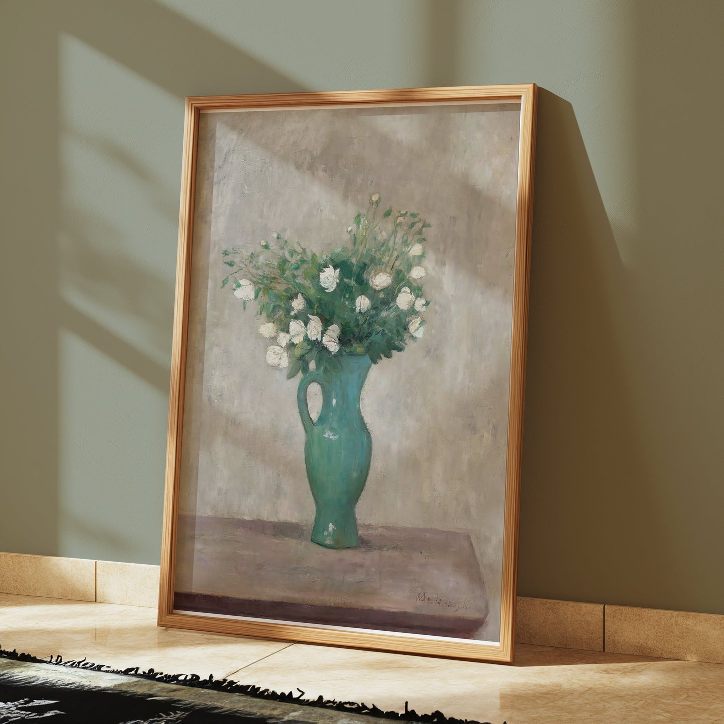 Premium Poster of Elegant Floral Vase Artwork for Home Decor Posters