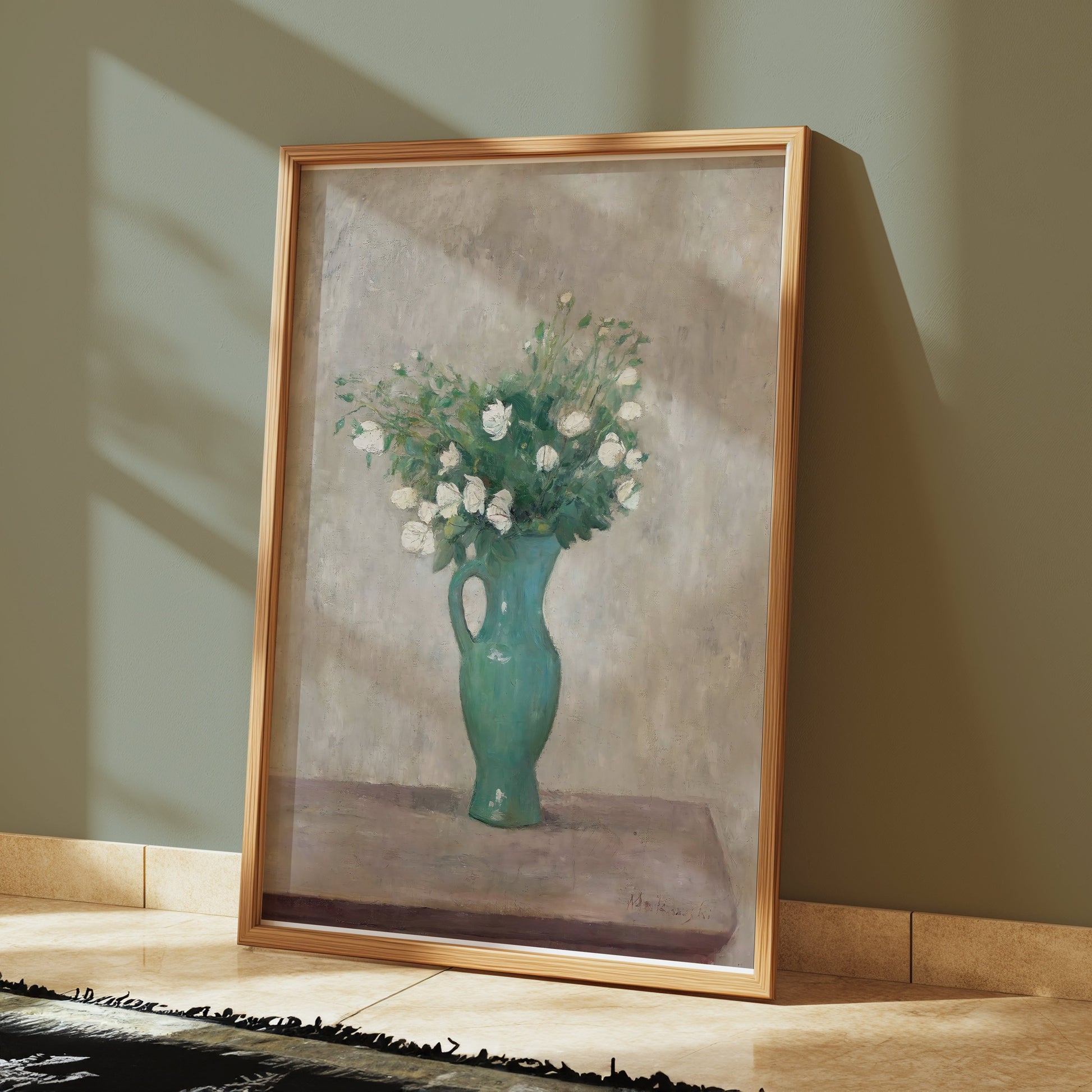 Premium Poster of Elegant Floral Vase Artwork for Home Decor Posters