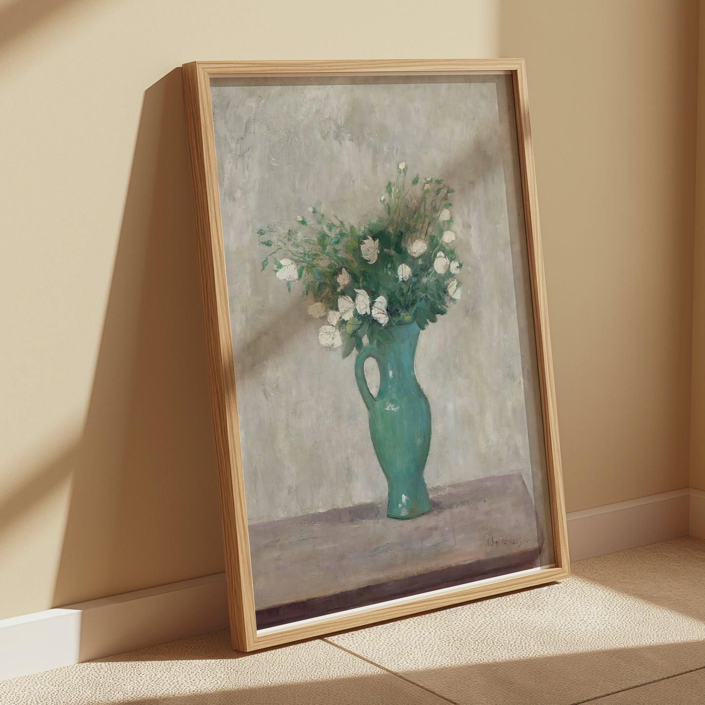 Premium Poster of Elegant Floral Vase Artwork for Home Decor Posters