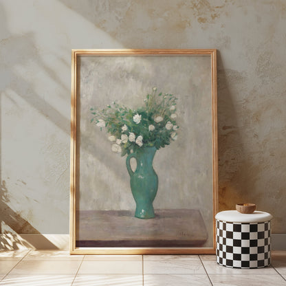 Premium Poster of Elegant Floral Vase Artwork for Home Decor Posters