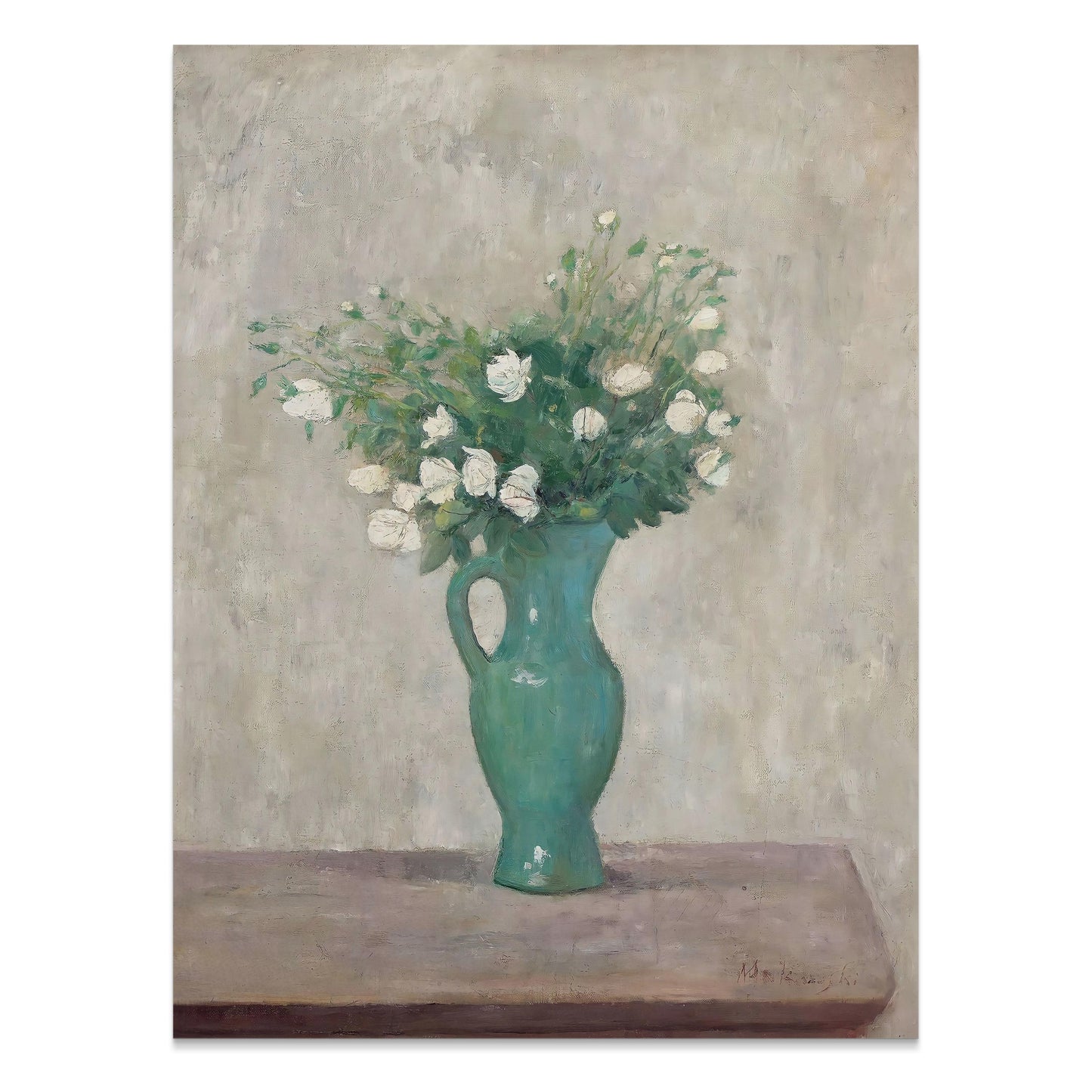 Premium Poster of Elegant Floral Vase Artwork for Home Decor Posters