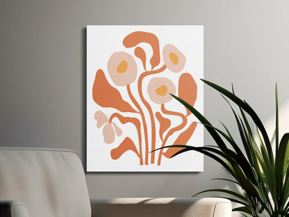 Premium Poster of Elegant Floral Wall Art Blossoms Canvas Wraps