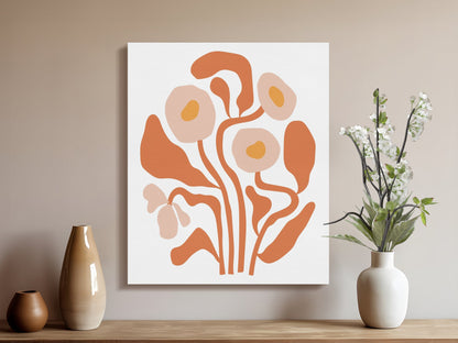 Premium Poster of Elegant Floral Wall Art Blossoms Canvas Wraps