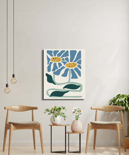 Premium Poster of Elegant Floral Wall Art for Home Decor Canvas Wraps