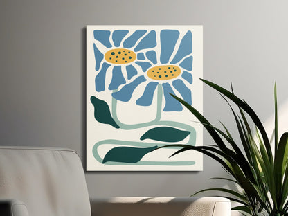 Premium Poster of Elegant Floral Wall Art for Home Decor Canvas Wraps