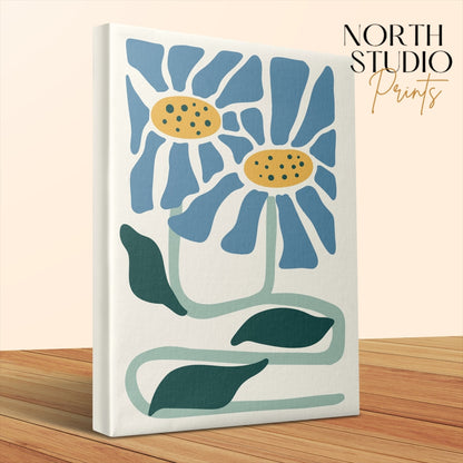 Premium Poster of Elegant Floral Wall Art for Home Decor Canvas Wraps