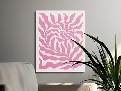 Premium Poster of Elegant Floral Wall Art for Stylish Home Canvas Wraps