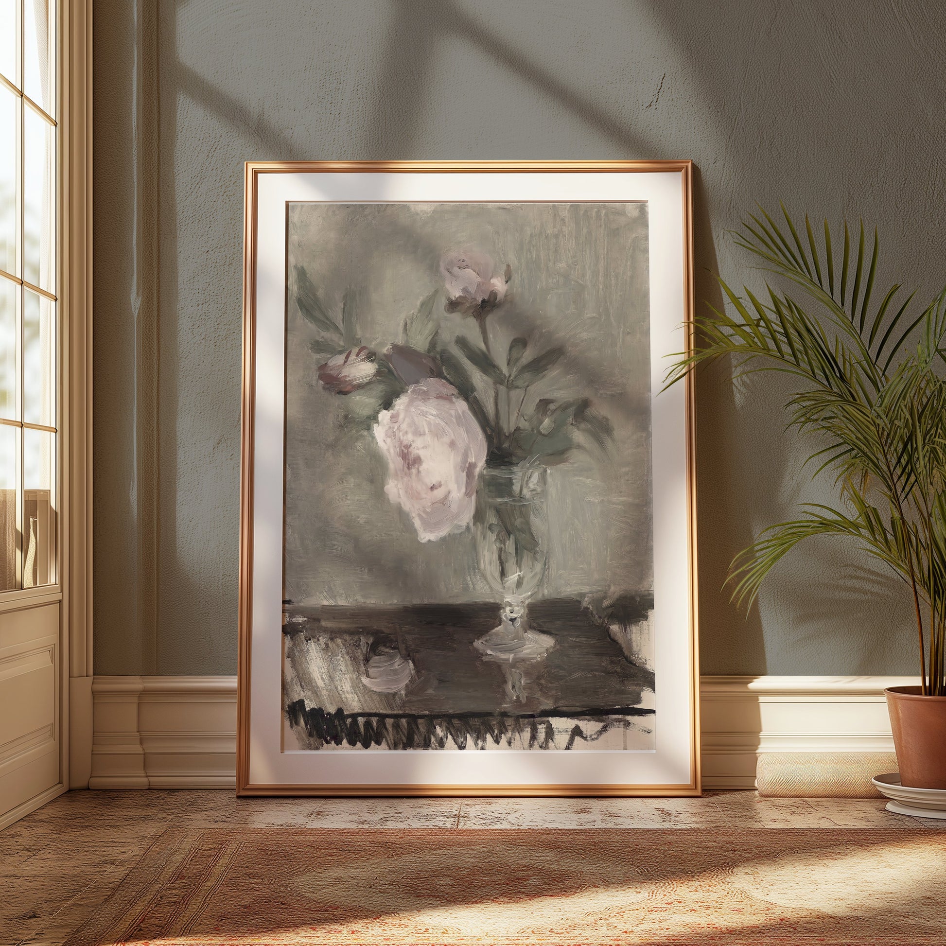 Premium Poster of Elegant Flower Still Life Art Print Posters