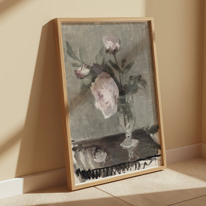 Premium Poster of Elegant Flower Still Life Art Print Posters