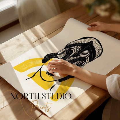 Premium Poster of Elegant Greek Warrior Artwork Graphic Posters