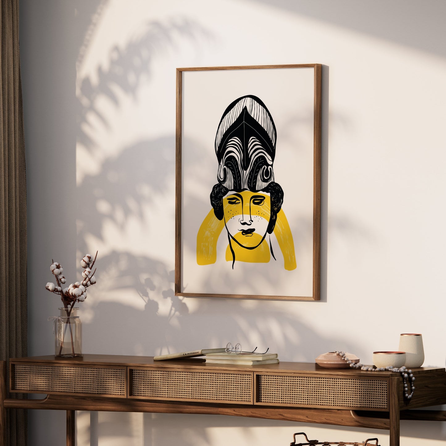 Premium Poster of Elegant Greek Warrior Artwork Graphic Posters