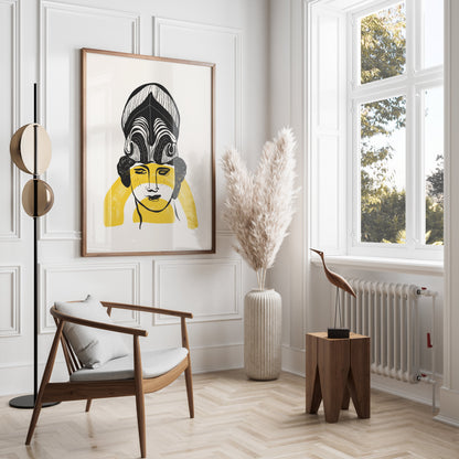 Premium Poster of Elegant Greek Warrior Artwork Graphic Posters