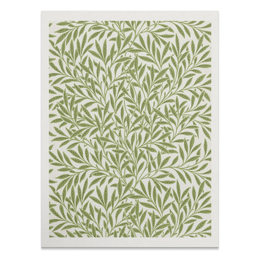 Premium Poster of Elegant Green Leaf Pattern Inspired Posters