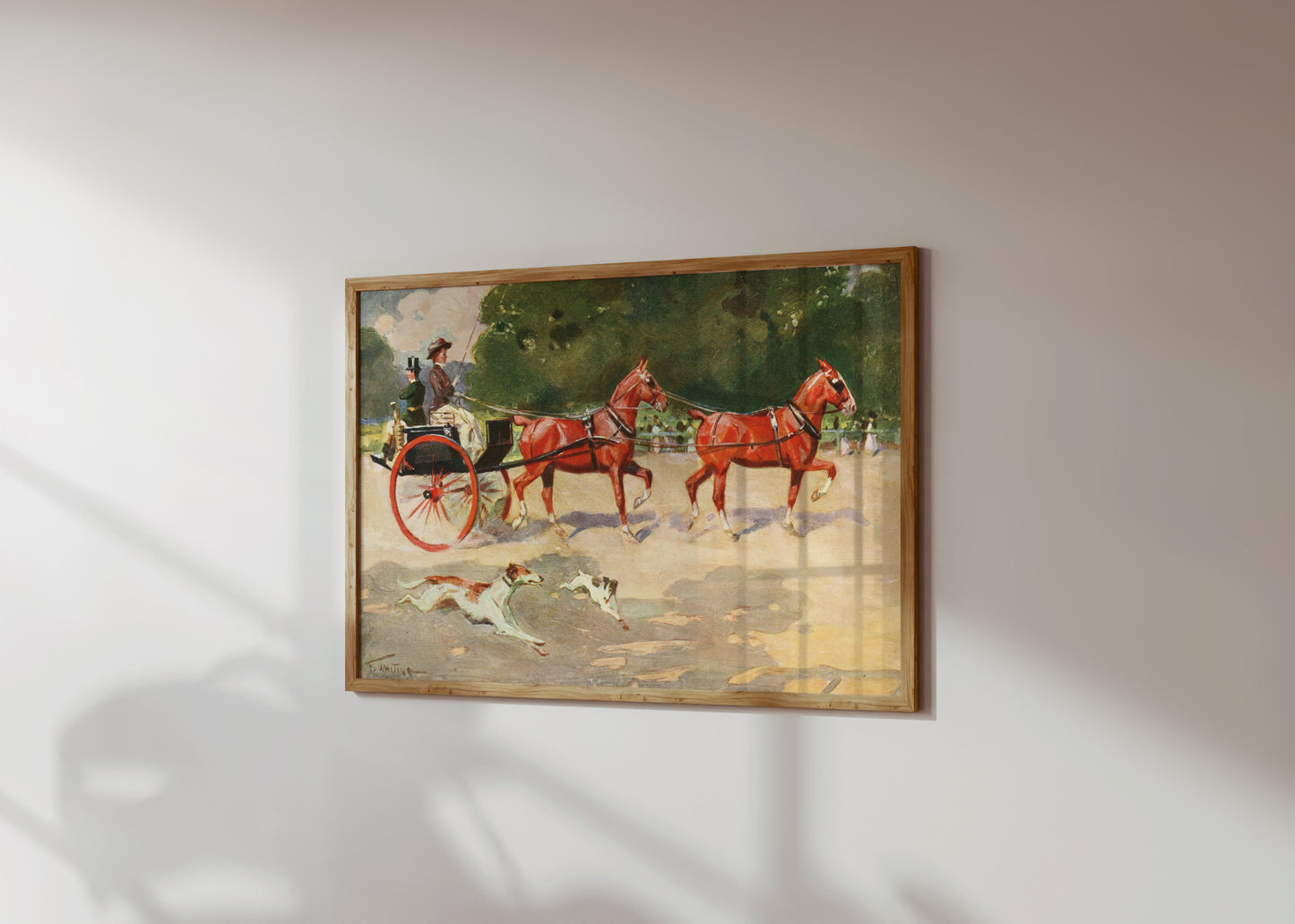 Premium Poster of Elegant Horse-Drawn Carriage Fine Art Posters