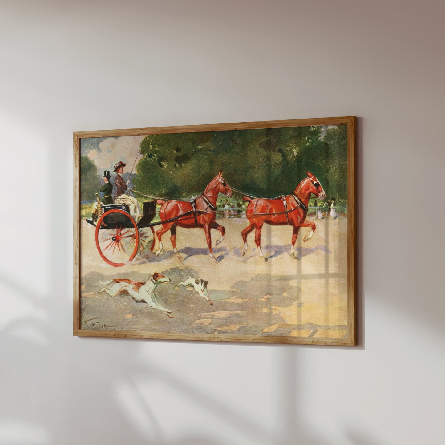 Premium Poster of Elegant Horse-Drawn Carriage Fine Art Posters