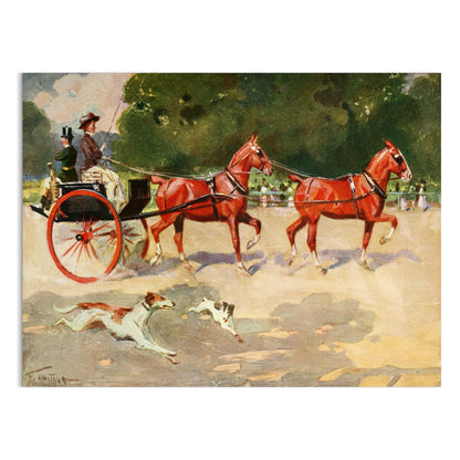 Premium Poster of Elegant Horse-Drawn Carriage Fine Art Posters