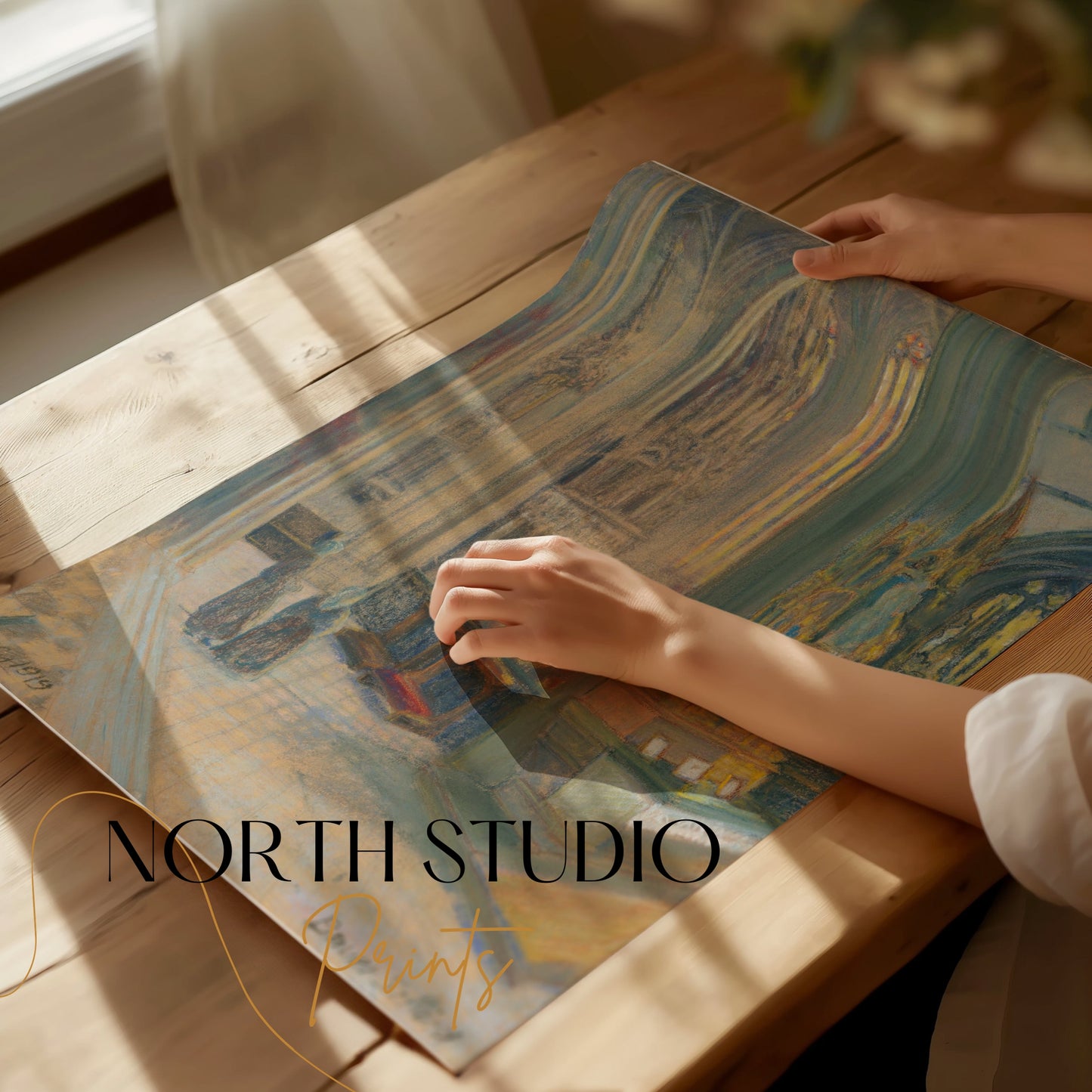 Premium Poster of Elegant Interior of a Church Scene Art Posters
