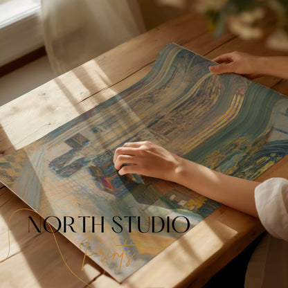 Premium Poster of Elegant Interior of a Church Scene Art Posters