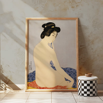 Premium Poster of Elegant Japanese Art Depicting Classic Portraits Posters